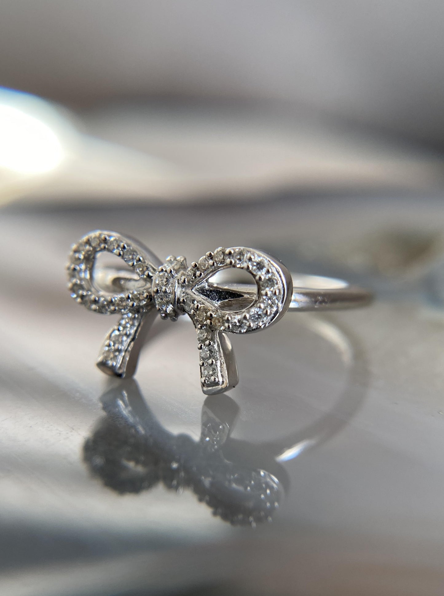 Diamond Bow Tie Ring