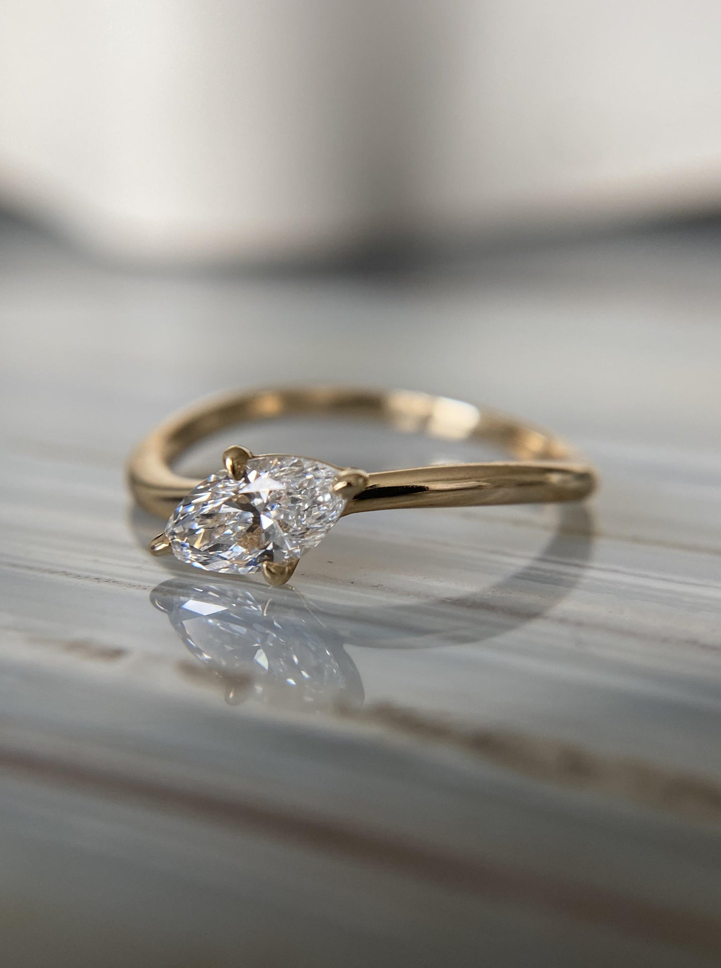 Marquise Lab Diamond Ring