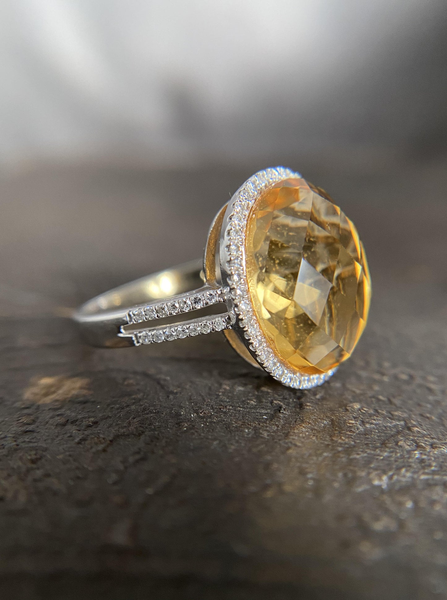 Citrine Cocktail Ring