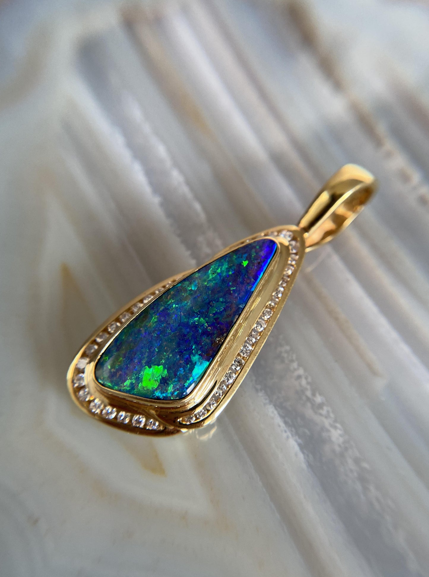 Black Opal Pendant