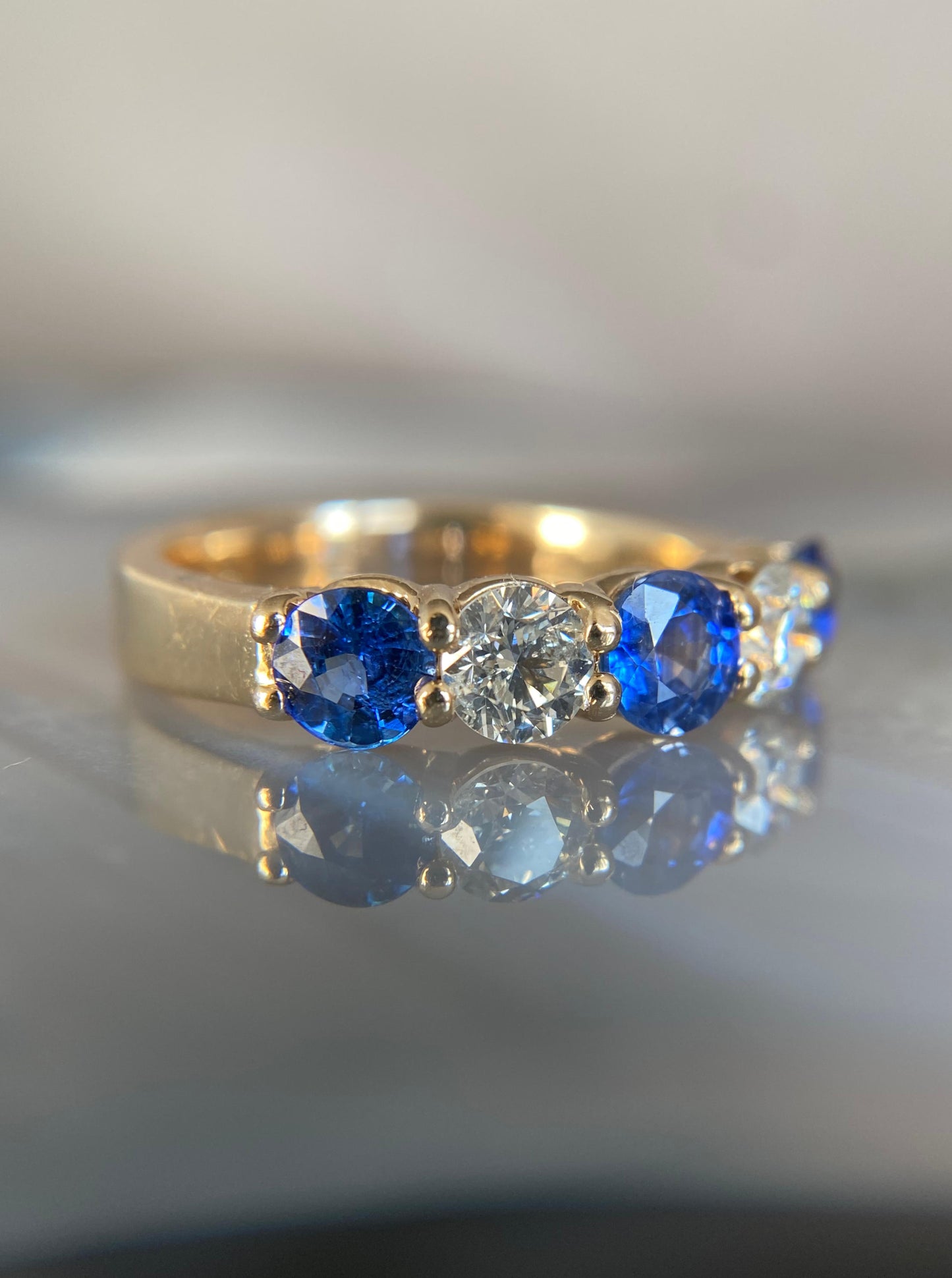 Sapphire & Diamond Band