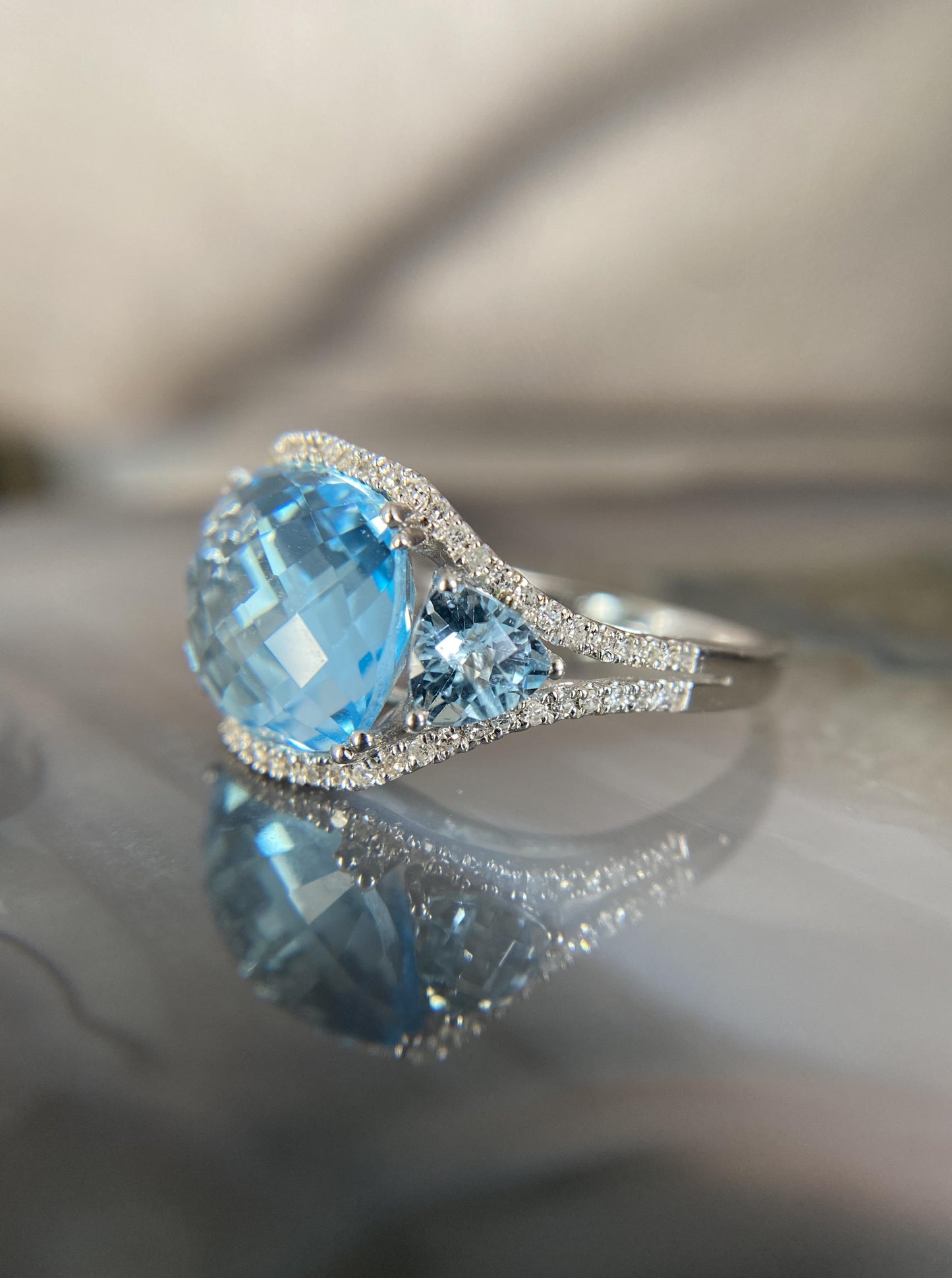 Estate Statement Topaz Ring