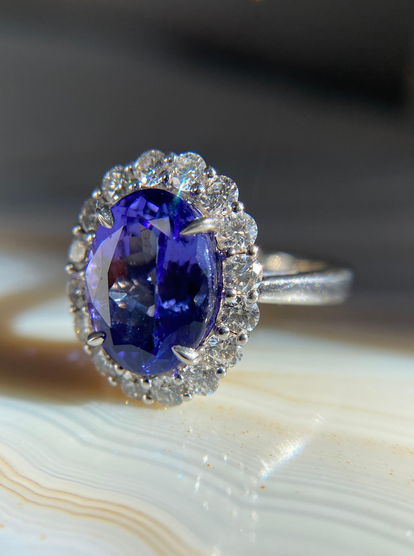 Tanzanite Ring Cocktail Ring