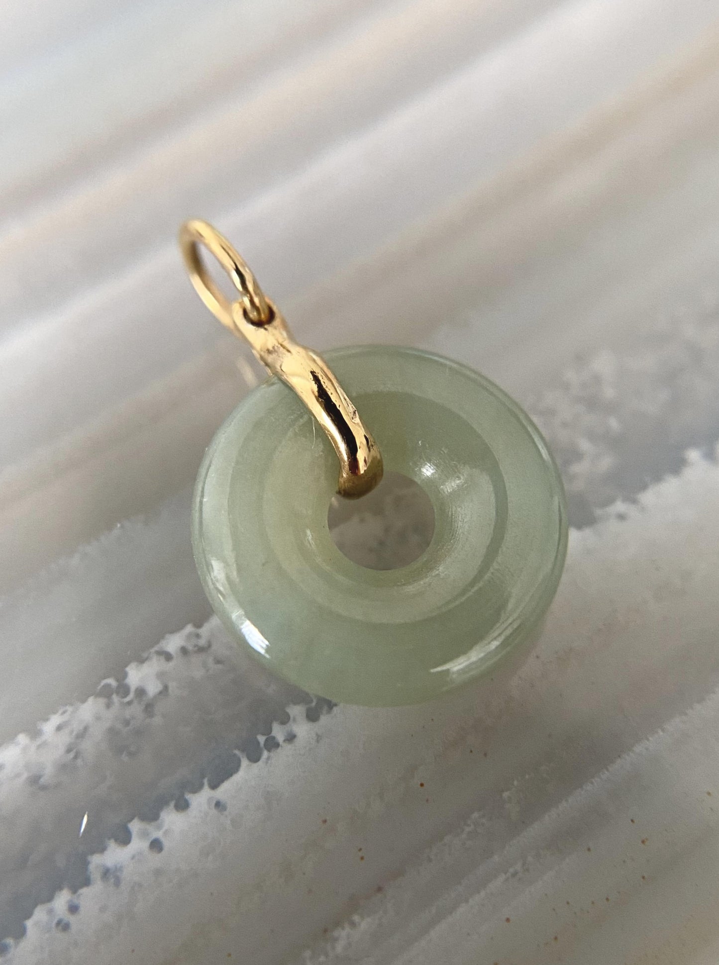 Jade Coin Charm