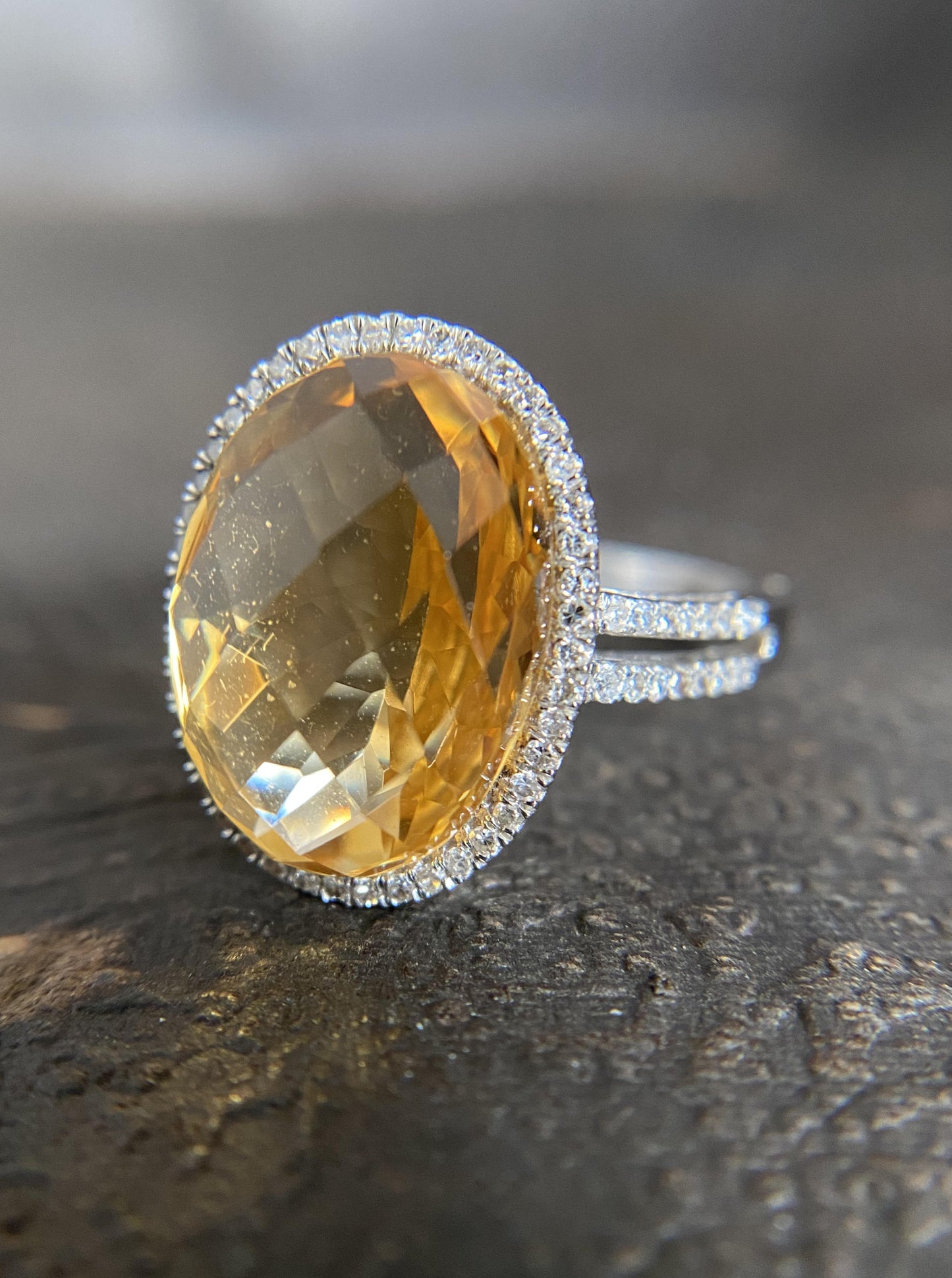 Citrine Cocktail Ring