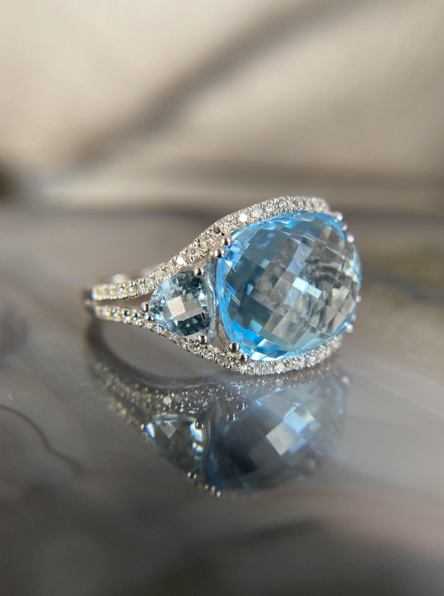 Estate Statement Topaz Ring