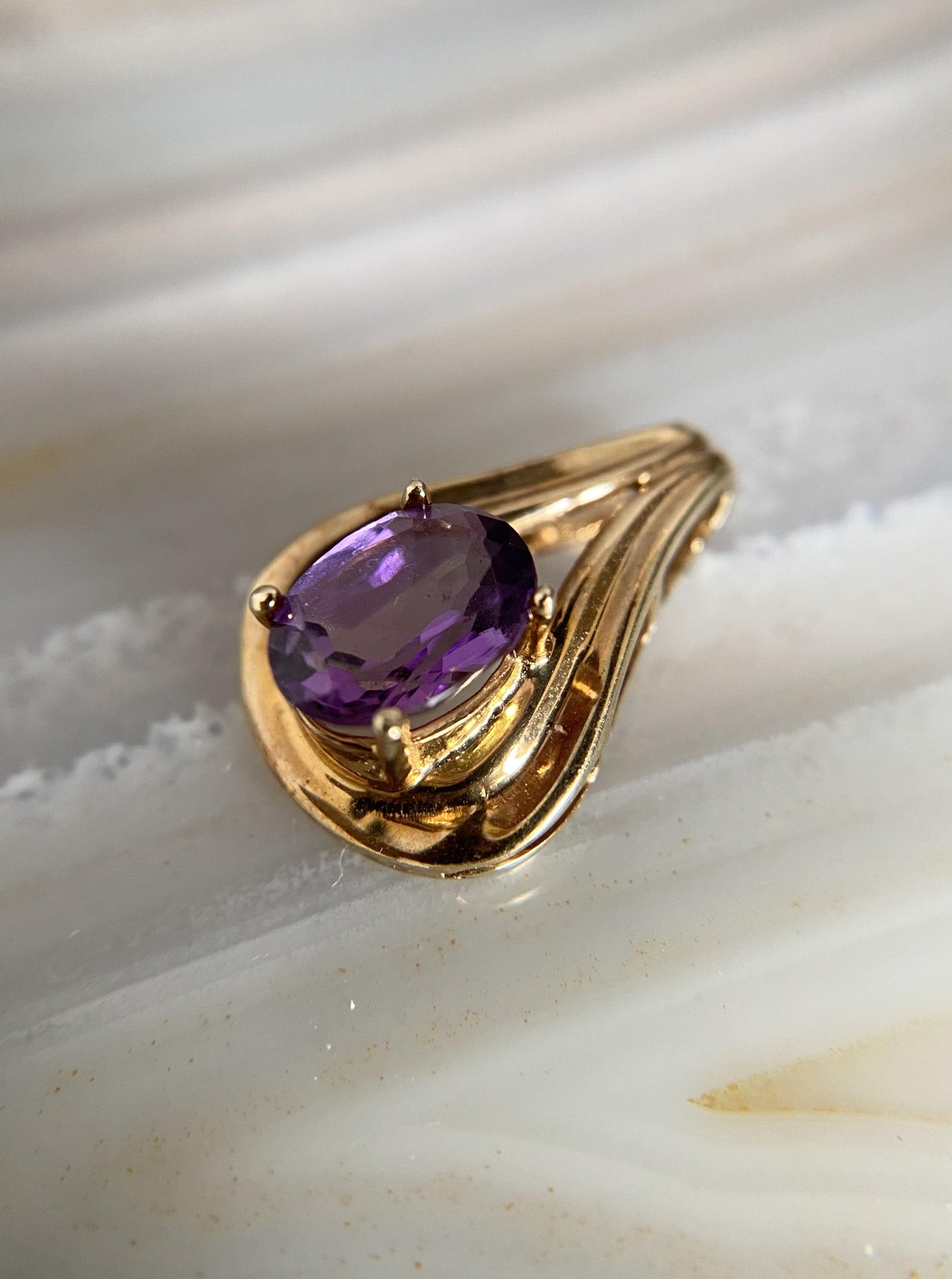 Vintage Amethyst Pendant