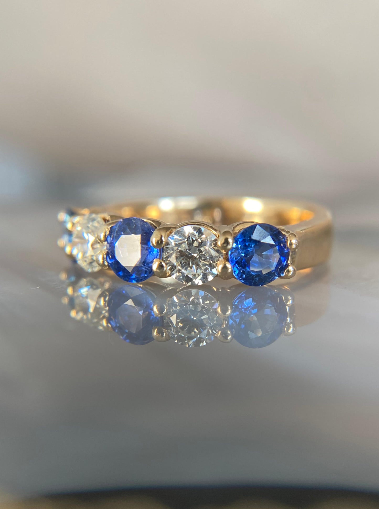 Sapphire & Diamond Band
