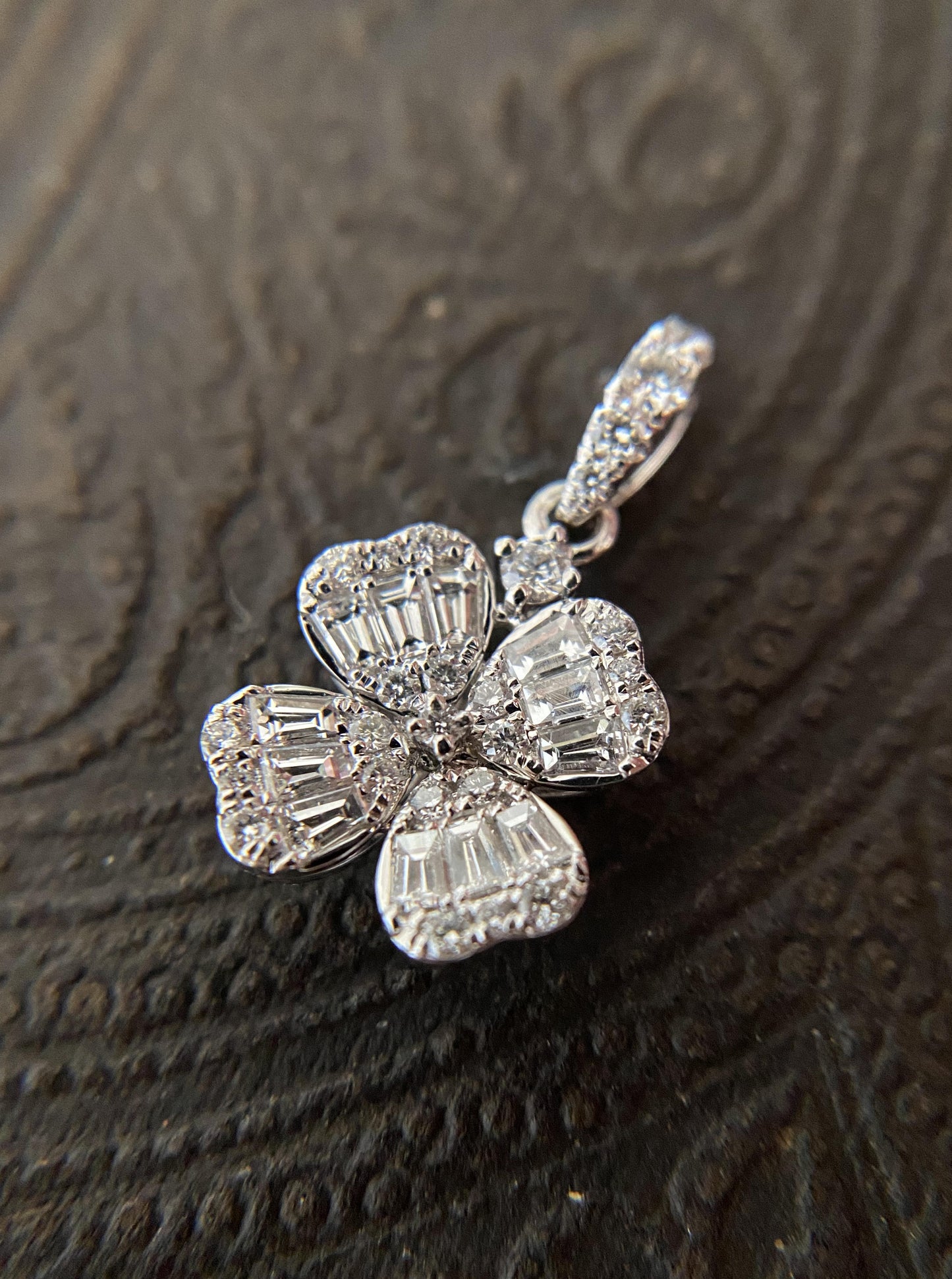 Clover Diamond Charm