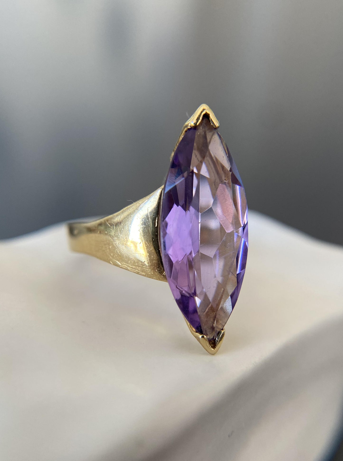Vintage Marquise Amethyst Ring