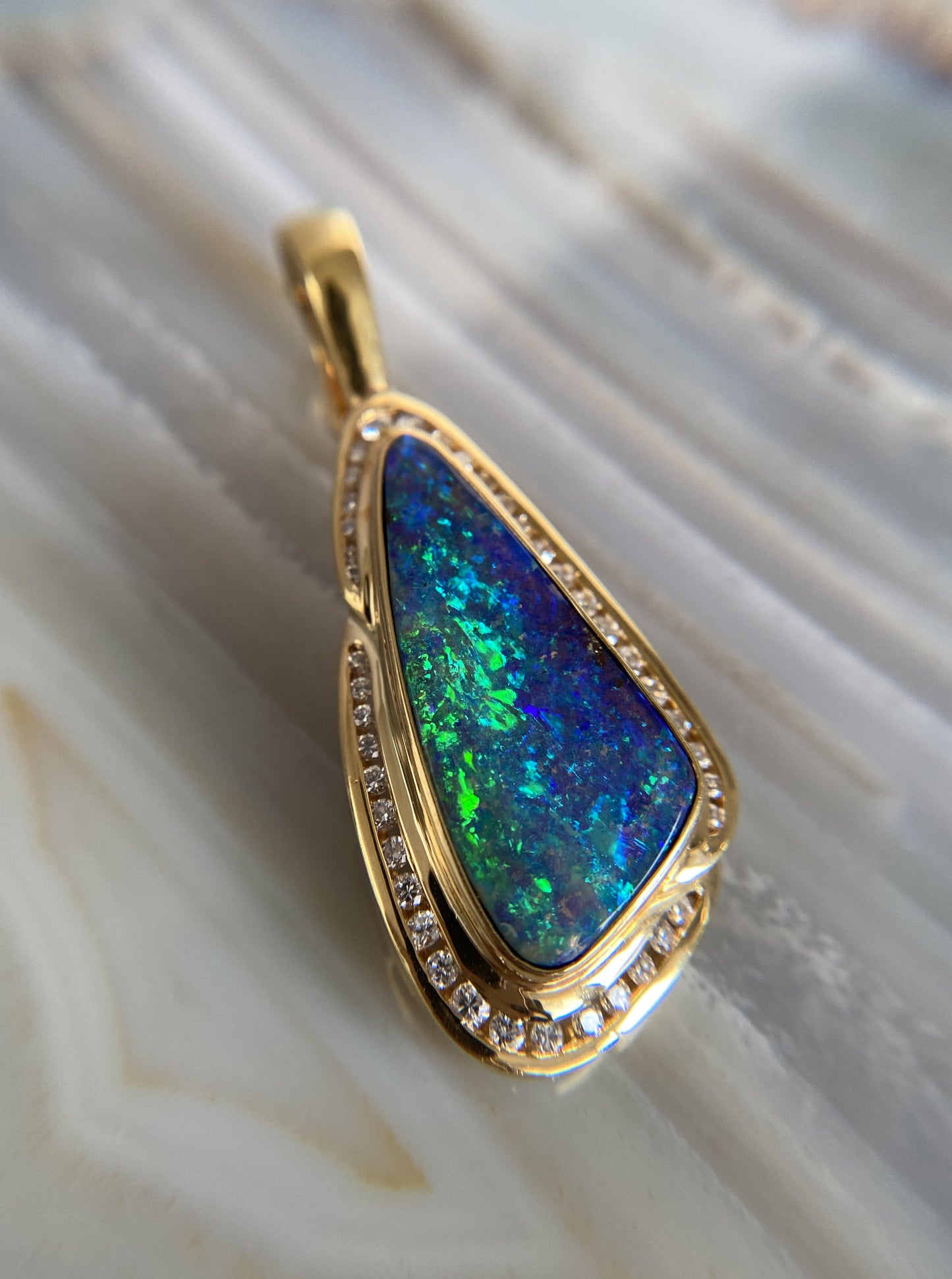 Black Opal Pendant