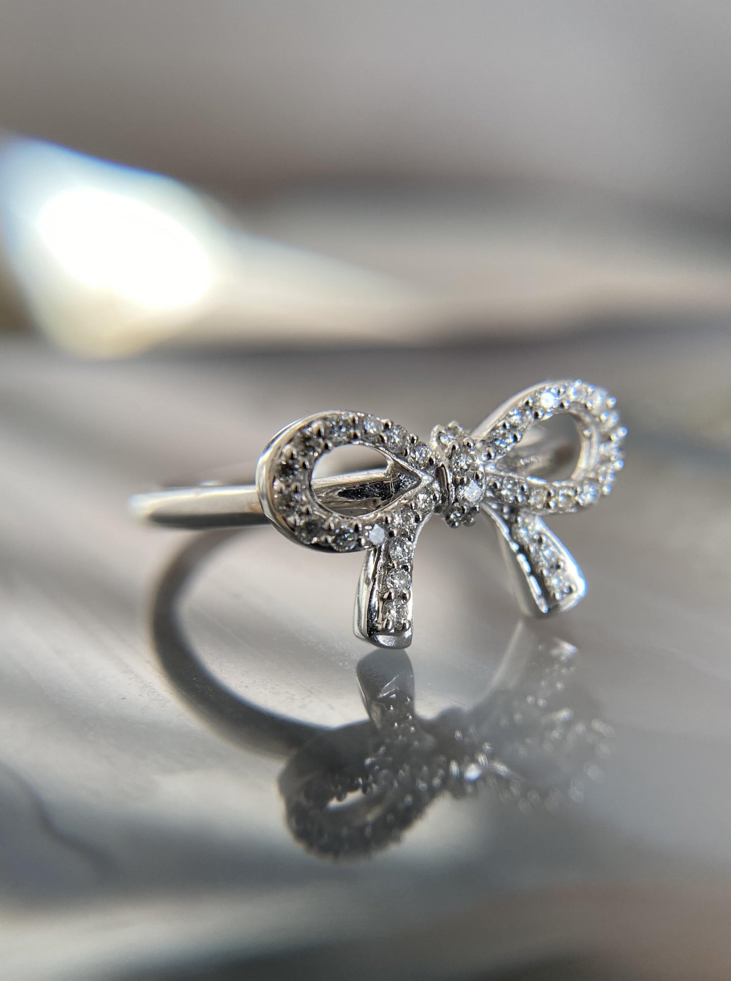 Diamond Bow Tie Ring