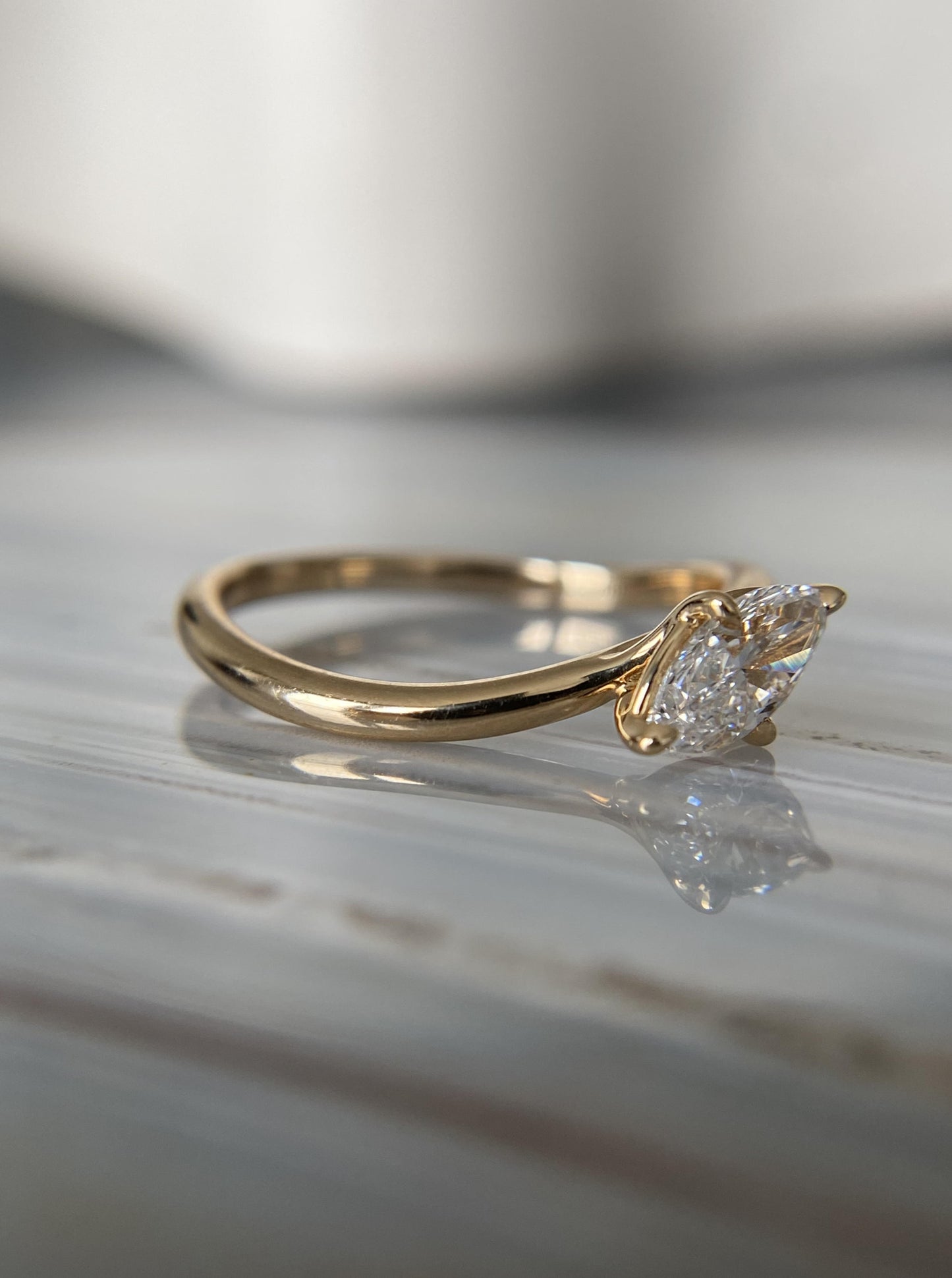 Marquise Lab Diamond Ring