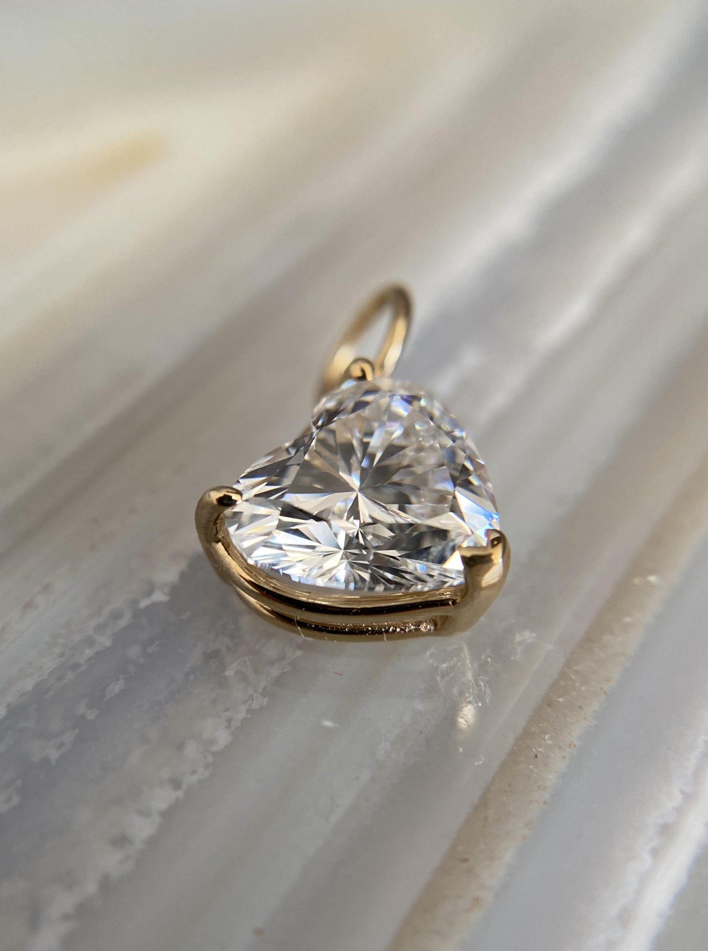 Side Heart Lab Diamond Charms for Nikkie