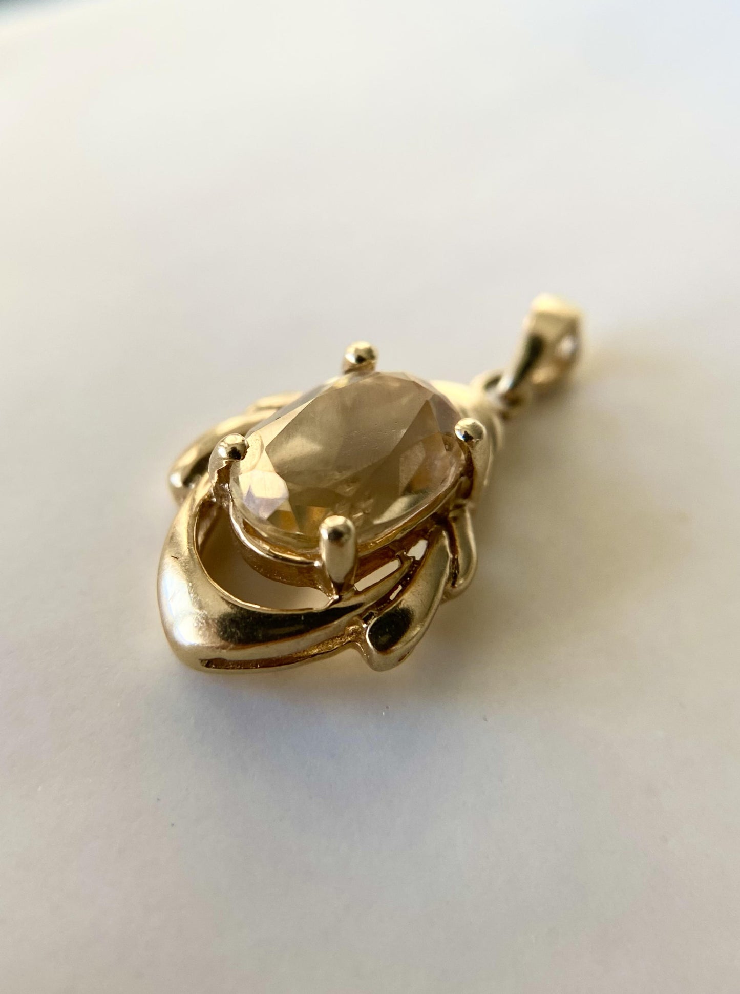 Vintage Citrine Charm