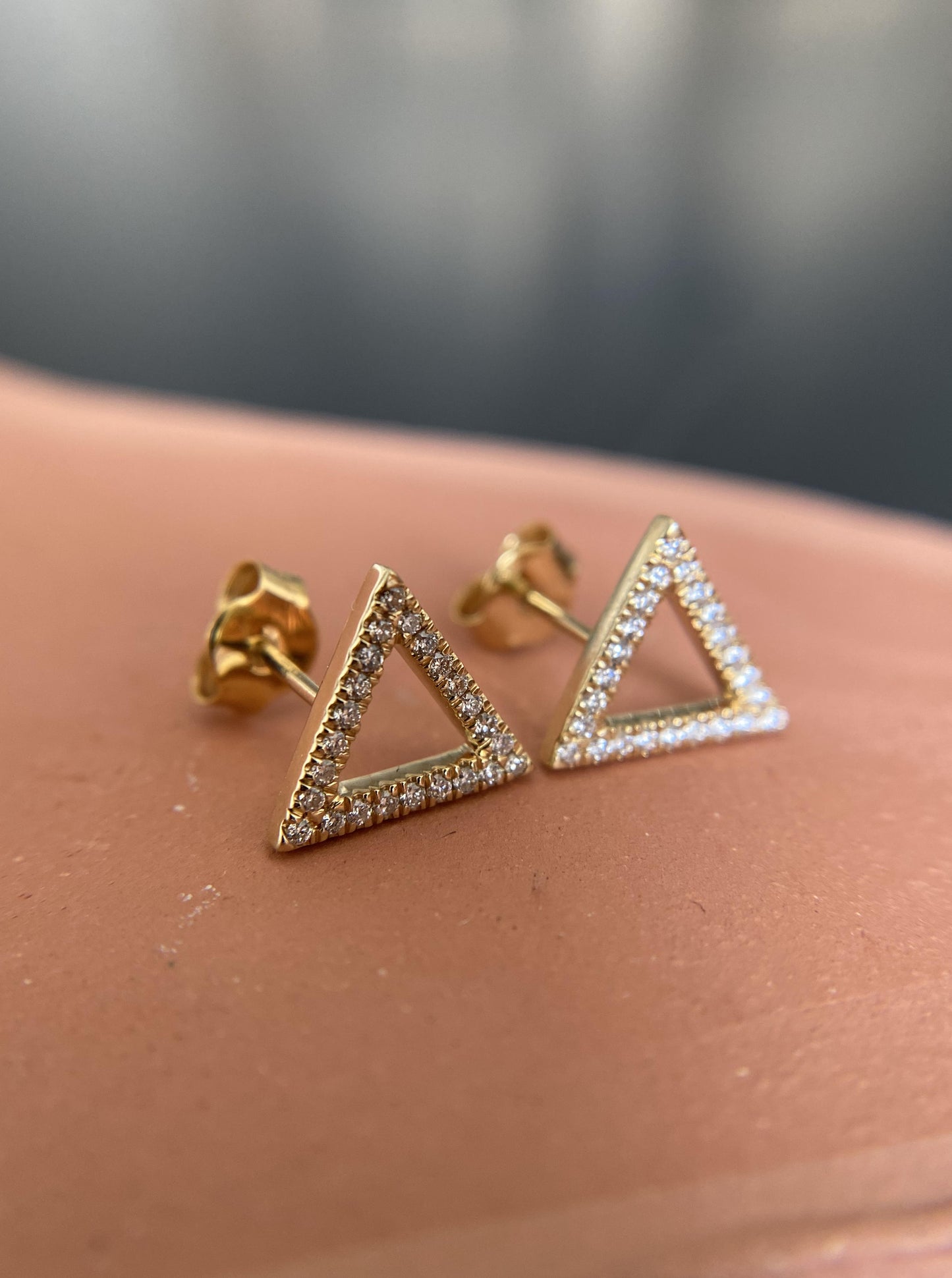 Triangle Diamond Studs