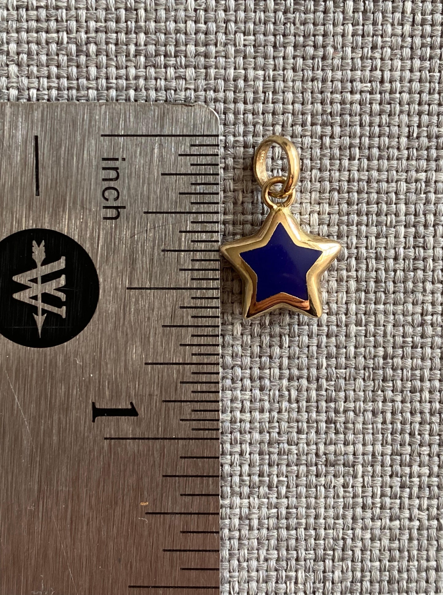 Royal Blue Puffy Star Charm