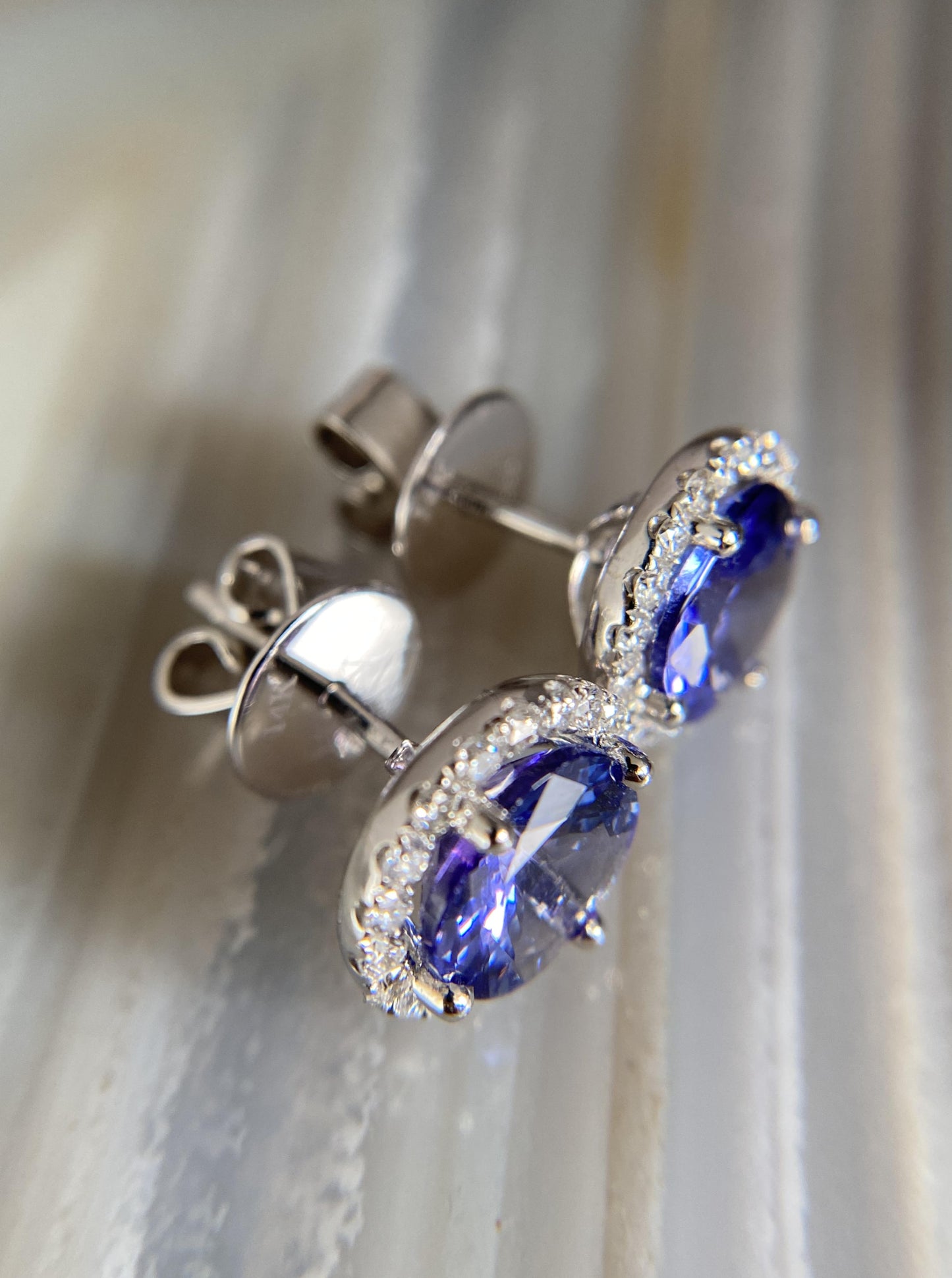 Tanzanite Cocktail Studs