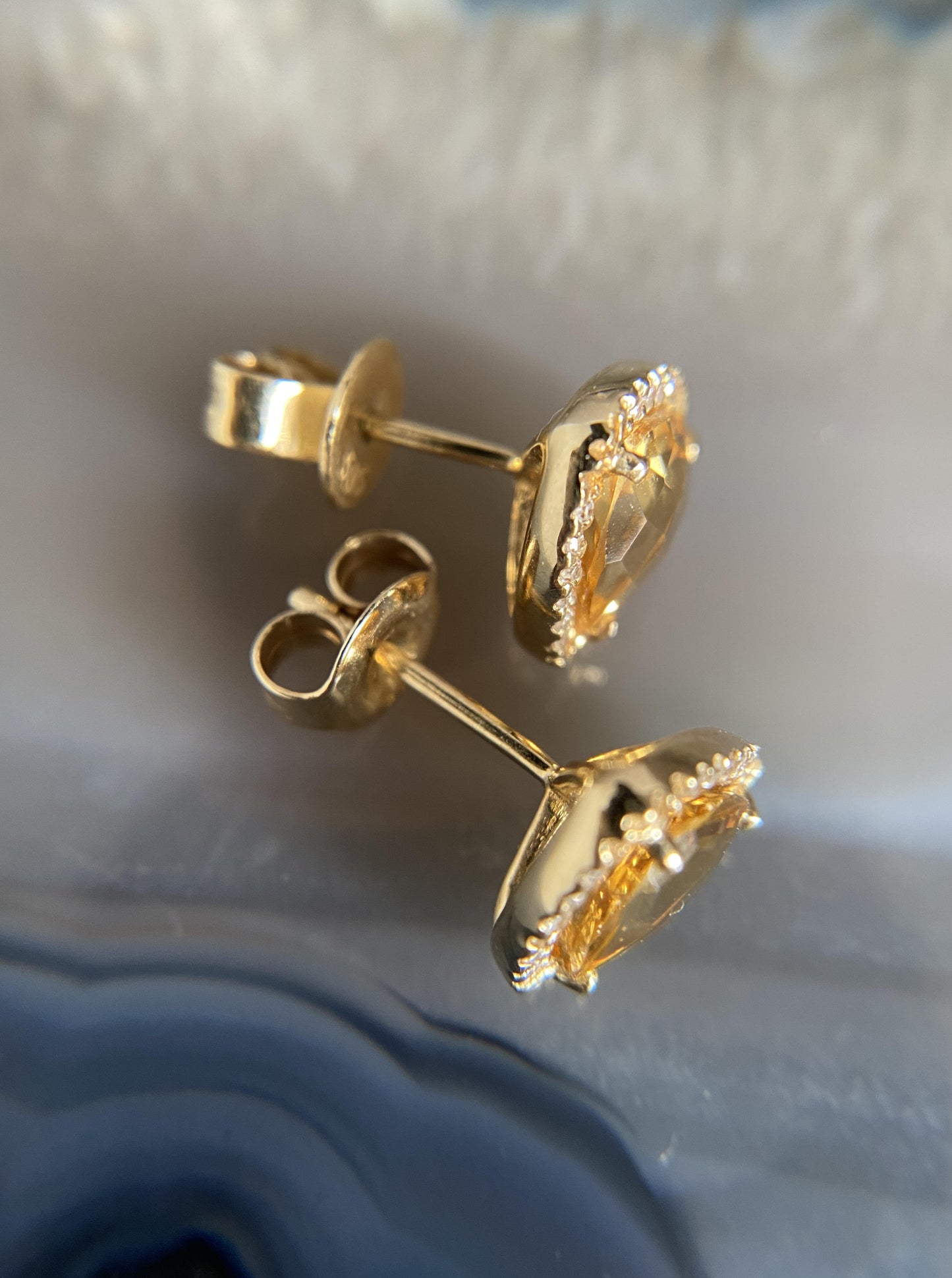 Estate Citrine Earrings