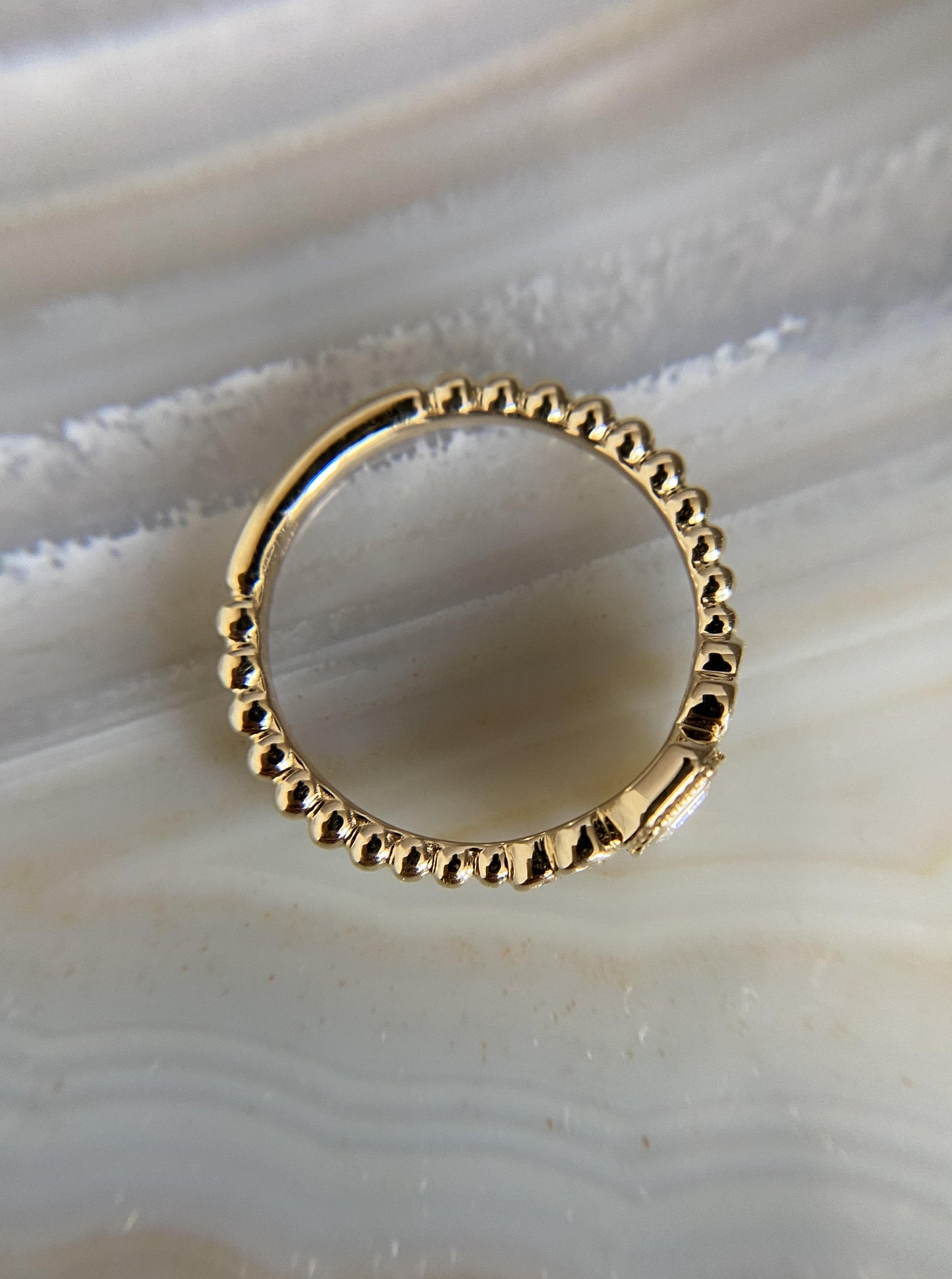 Celestial Diamond Bezel Ring